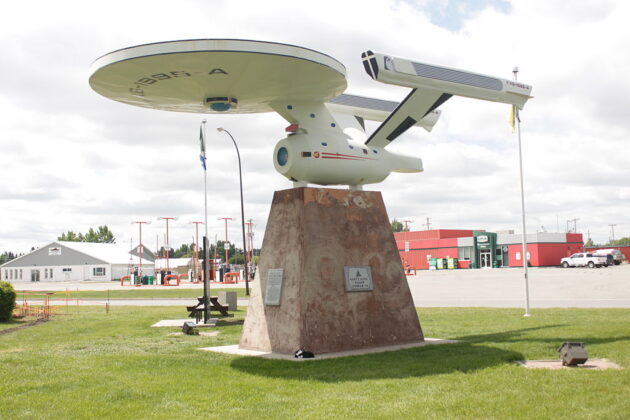 Enterprise monument in Vulcan, Alberta