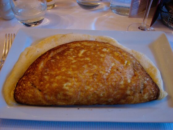 An omelet at La Mère Poulard