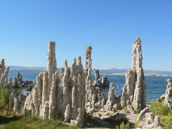 Tufa formations in Mono Lake