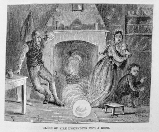 Ball Lightning An engraving of ball lightning