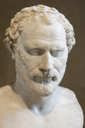 Demosthenes’ Stones Bust of Demosthenes in the Louvre