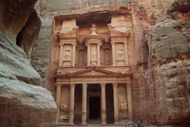 Petra A temple in Petra, Jordan