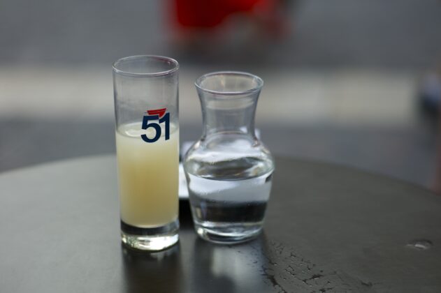 A glass of pastis