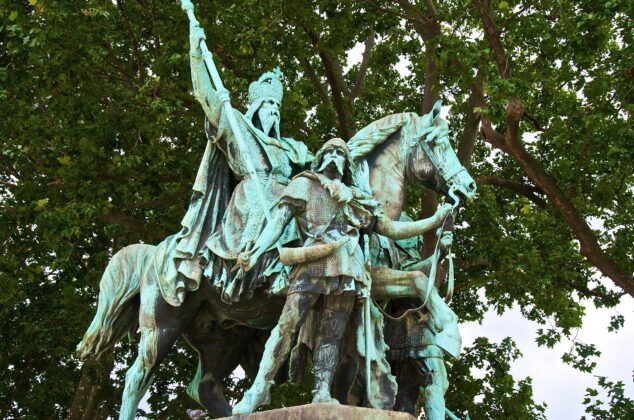 A statue of Charlemagne