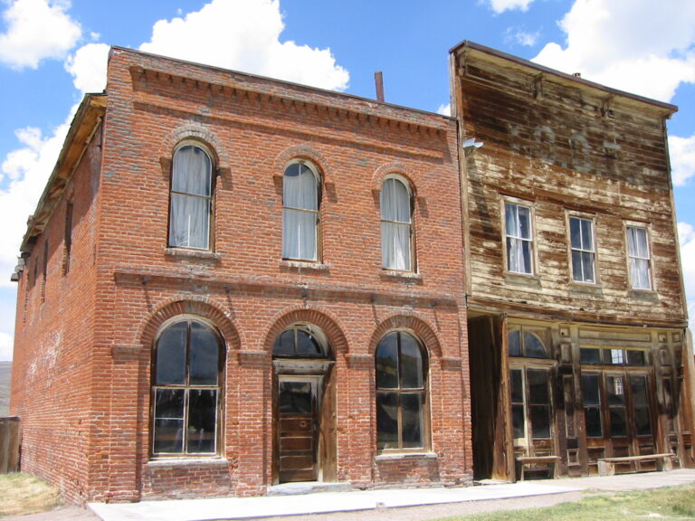 Two buildings in Bodie, California