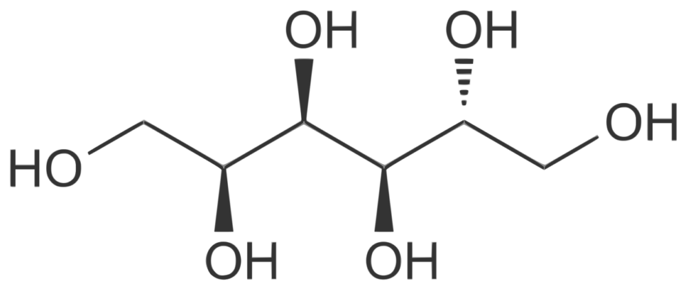 Sugar Alcohols Chemical structure of D-sorbitol