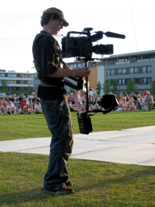 The Steadicam A Steadicam operator