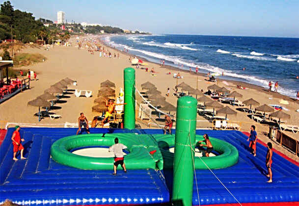 A Bossaball game