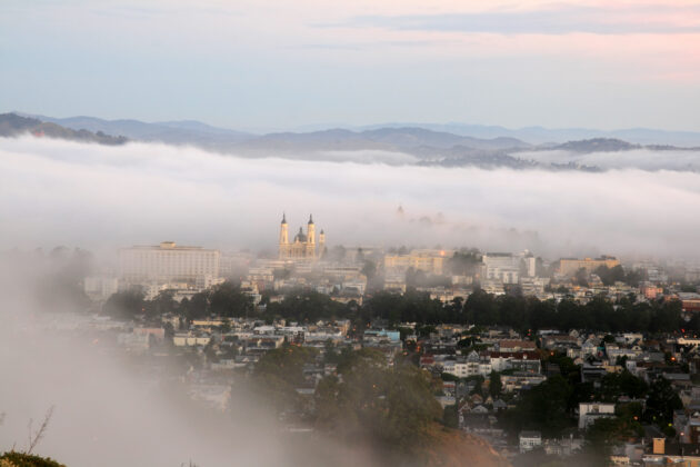 Early morning fog over San Francisco
