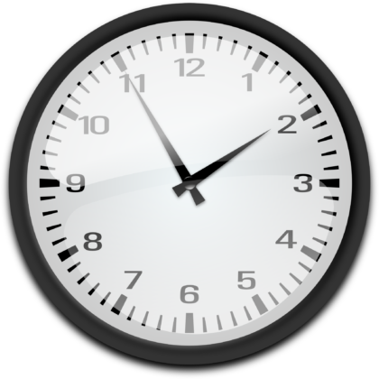 An analog clock