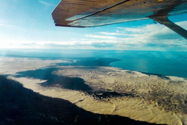 Athabasca Sand Dunes Aerial view of the Athabasca sand dunes