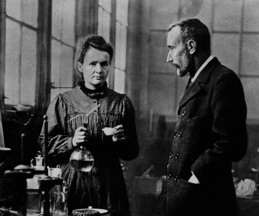 The Discovery of Radium Portrait of Marie Curie and Pierre Curie